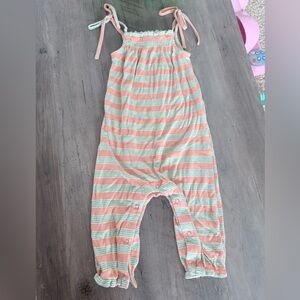Striped Vignette romper 12-18m
